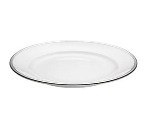 Servering & Servise - Pillivuyt Plate Bistro 27 cm White/Silver - 18258