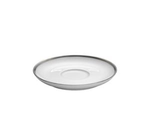 Kjøkkentilbehør - Pillivuyt Saucer cecil Bistro 18 cl 14 cm White/Silver - 19631