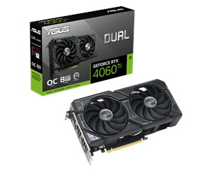 Grafikkort - ASUS GeForce RTX 4060 Ti DUAL OC - 8GB GDDR6 RAM - Grafikkort - 90YV0J40-M0NA00