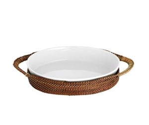 Kjøkkentilbehør - Pillivuyt Basket oval 31 x 23 cm Light/Dark brown Nito wicker - 22390