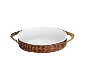 Kjøkkentilbehør - Pillivuyt Basket oval 26 x 19 cm Light/Dark brown Nito wicker - 22391