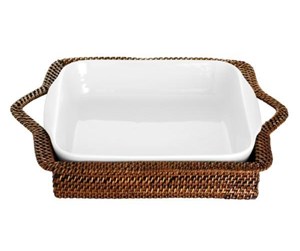 Kjøkkentilbehør - Pillivuyt Basket rectangular 34 x 25 cm Light/Dark brown Nito wicker - 22392