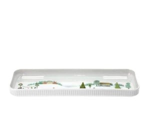 Kjøkkentilbehør - Pillivuyt Dish rectangular Winter 36 x 12 cm White Ovenproof porcelain - 28349