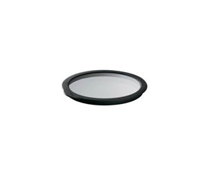 Kjøkkentilbehør - Rösle Glass lid 12 cm Clear/Black Glass/Silicone - 22554