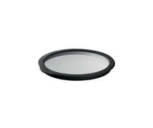 Kjøkkentilbehør - Rösle Glass lid 16 cm Clear/Black Glass/Silicone - 22555