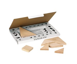 Puslespill - Goki Wooden Tangram 7pcs. Tre - GK 318