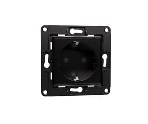 Smarthus - Shelly  Accessories - Wall Socket EU - Black - ALL-SHELLY-WS-EU-B