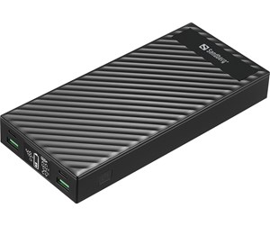 Nødlader - Sandberg Powerbank 2xUSB-C PD100W 30000 Nødlader - Svart - 30000 mAh - 420-87