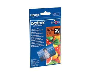 Papir, Fotopapir & Etiketter - Brother BP - photo paper - glossy - 20 sheet(s) - 100 x 150 mm - BP71GP20