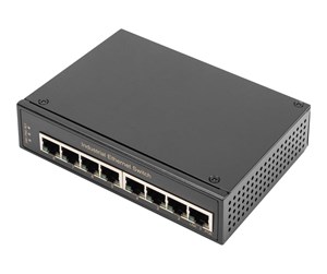 Switch/splitter - DIGITUS DN-651108 - switch - industrial gigabit - 8 ports - unmanaged - DN-651108