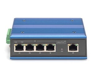 Switch/splitter - DIGITUS DN-651120 Industrial 4 Port Gigabit PoE Switch Unmanaged 1 Uplink - DN-651120