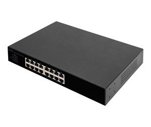 Switch/splitter - DIGITUS - switch - 16 ports - unmanaged - rack-mountable - DN-80112-1