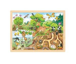 Puslespill - Goki Puzzle Nature 96pcs. Tre - 57582