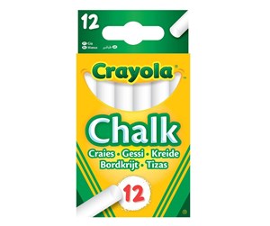 Kreative leker - Crayola Chalk White 12pcs. - 256236