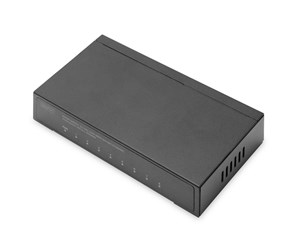 Switch/splitter - DIGITUS DN-80066 8-Port Switch 10/100/1000 Mbps Gigabit Ethernet Unmanaged Switch Metal Housing - DN-80066