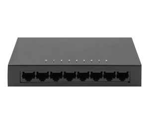 Switch/splitter - DIGITUS DN-80069 - switch - metall housing - 8 ports - unmanaged - DN-80069