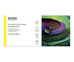 Papir, Fotopapir & Etiketter - Epson Production - photo paper - semi-glossy - 1 roll(s) - Roll (111.8 cm x 30 m) - 200 g/m² - C13S450378