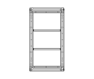 Veggmontering, AV-braketter & AV-møbler - Multibrackets M Pro - mounting kit - black 160 kg 75" 1180 x 560 mm - 7350105215339