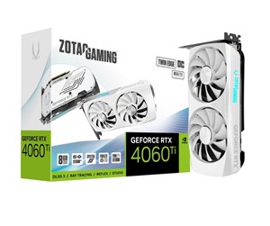 Grafikkort - ZOTAC GeForce RTX 4060 Ti Twin Edge OC White - 8GB GDDR6 RAM - Grafikkort - ZT-D40610Q-10M