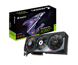 Grafikkort - GIGABYTE GeForce RTX 4060 Ti AORUS Elite - 8GB GDDR6 RAM - Grafikkort - GV-N406TAORUS E-8GD