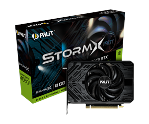 Grafikkort - Palit GeForce RTX 4060 Ti StormX - 8GB GDDR6 RAM - Grafikkort - NE6406T019P1-1060F