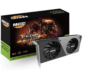 Grafikkort - Inno3D GeForce RTX 4060 Ti Twin X2 - 8GB GDDR6 RAM - Grafikkort - N406T2-08D6-171153N