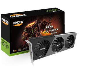 Grafikkort - Inno3D GeForce RTX 4060 Ti Twin X3 OC - 8GB GDDR6 RAM - Grafikkort - N406T2-08D6X-171153L