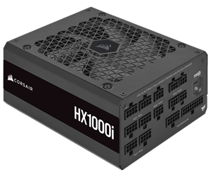 Strømforsyning (PSU) - Corsair HX1000i (2023) Strømforsyning (PSU) - 1000 Watt - 140 mm - ATX 3.1 - 80 Plus Platinum sertifisert - CP-9020259-EU