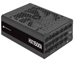 Strømforsyning (PSU) - Corsair HX1500i (2023) Strømforsyning (PSU) - 1500 Watt - 140 mm - ATX 3.0 - 80 Plus Platinum sertifisert - CP-9020261-EU