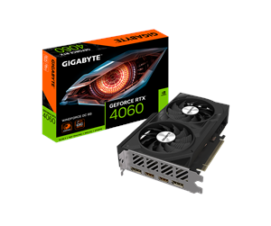 Grafikkort - GIGABYTE GeForce RTX 4060 WindForce 2 OC - 8GB GDDR6 RAM - Grafikkort - GV-N4060WF2OC-8GD