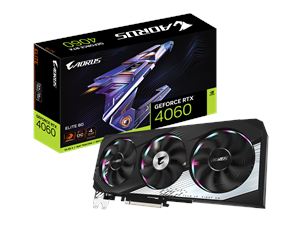 Grafikkort - GIGABYTE GeForce RTX 4060 AORUS Elite - 8GB GDDR6 RAM - Grafikkort - GV-N4060AORUS E-8GD