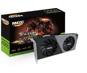 Grafikkort - Inno3D GeForce RTX 4060 Twin X2 OC - 8GB GDDR6 RAM - Grafikkort - N40602-08D6X-173051N