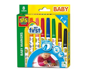 Kreative leker - SES My first Baby Markers 8pcs. - 00299