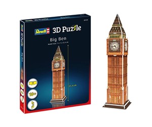 Puslespill - Revell 3D Puzzle Building Kit - Big Ben 3D Puslespill - 00120