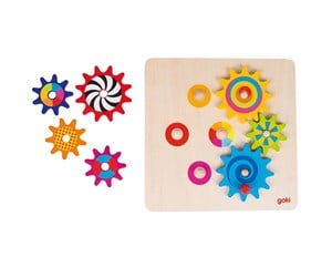 Puslespill - Goki Sprocket Puzzle 8pcs. Tre - 58530