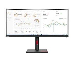 Skjerm - 34" Lenovo ThinkVision T34w-30 - 3440x1440 - VA - 75W USB HUB - 63D4GAT1EU