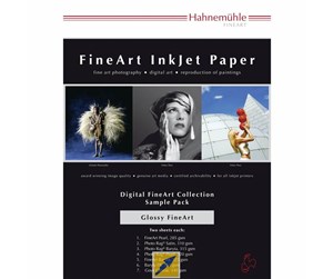 Papir, Fotopapir & Etiketter - Hahnemühle Digital FineArt - paper - glossy - 12 sheet(s) - A4 (pack of 6) - 10 640 308