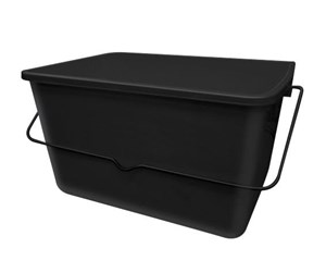 Maleutstyr - Work>it Square Paint Roller Bucket 10 Liters Black - 38394