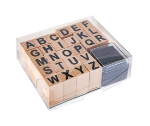 Små gaver til barn - Grafix Wooden Stamp Set - Numbers & Symbols 27dlg. - CR0395/21GE