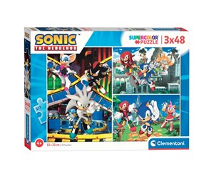 Puslespill - Clementoni Puzzle Sonic 3x48pcs. Gulv - 25280