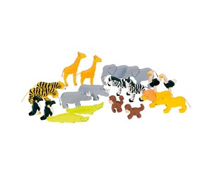 Treleker - Goki Wild Animals Wood 20 pcs - 53942