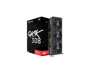 Grafikkort - XFX Radeon RX 7600 Speedster QICK 308 Black - 8GB GDDR6 RAM - Grafikkort - RX-76PQICKBY