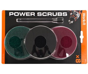 Bormaskin & Bits - Work>it Power Scrubs Cleaning Pads for Drills - 63841