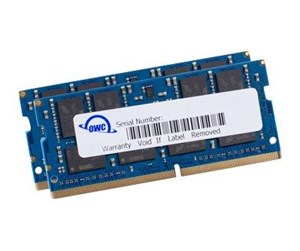 RAM - OWC Other World Computing - DDR4 - kit - 64 GB: 2 x 32 GB - SO-DIMM 260-pin - 2666 MHz / PC4-21300 - unbuffered - OWC2666DDR4S64P