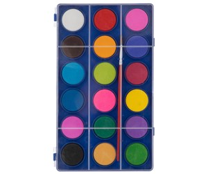 Små gaver til barn - Grafix Watercolor Palette with Brush 18 colors. - 100036