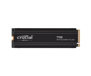 SSD - Crucial T700 SSD - 1TB - Med varmespreder - M.2 2280 - PCIe 5.0 - CT1000T700SSD5