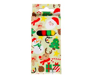 Kreative leker - LG-Imports Crayons Christmas 6pcs. - 6073