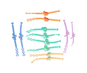 Rollelek - LG-Imports Bracelet Dinosaur Color set of 12pcs. - 0400