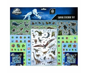 Små gaver til barn - Undercover Jurassic World Sticker Set 500pcs. - JURP0034