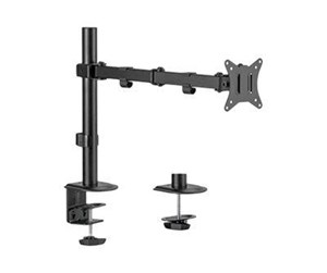 Skjermholder - Gembird MA-D1-01 mounting kit - adjustable arm - for flat panel - rotate tilt swivel up to 9 kg - fine texture black - MA-D1-01